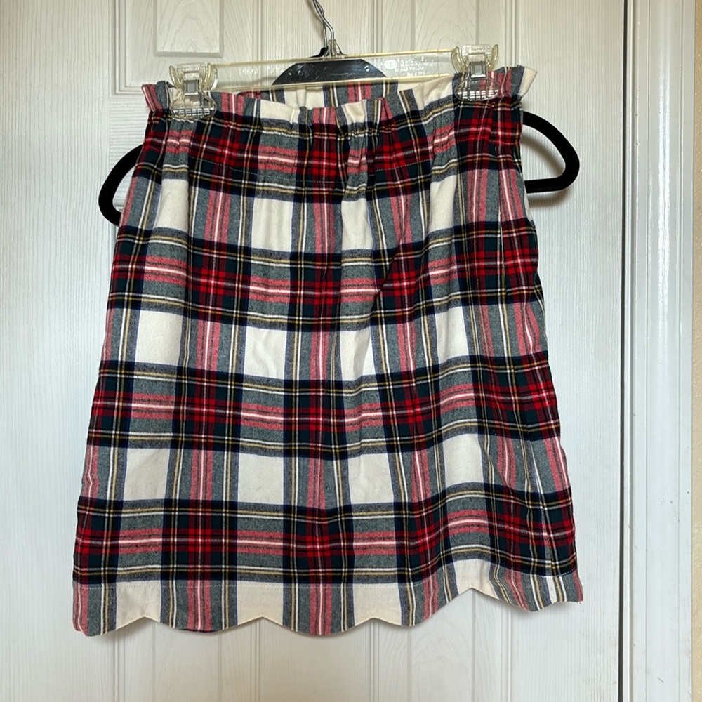 Wool plaid skirt. Perfect for holidays